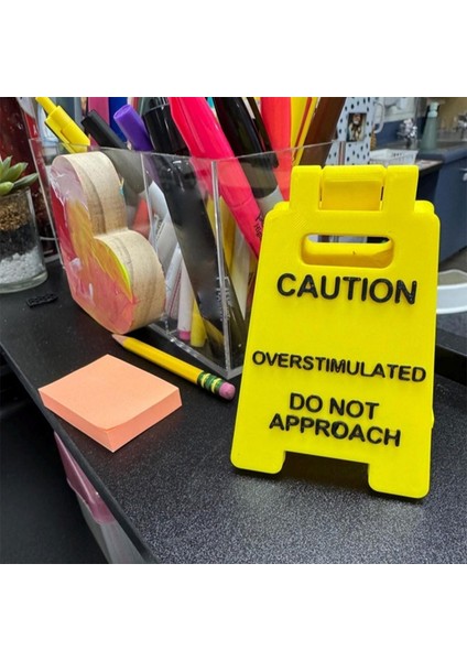 Dikkat Aşırı Uyarılma Masa Işareti, Yaklaşmayın Işareti, Eğlenceli Mini Tabela, Yenilikçi Masa Dekoru, Bölme Aksesuarları (2 Adet) (Yurt Dışından) indirimleri
