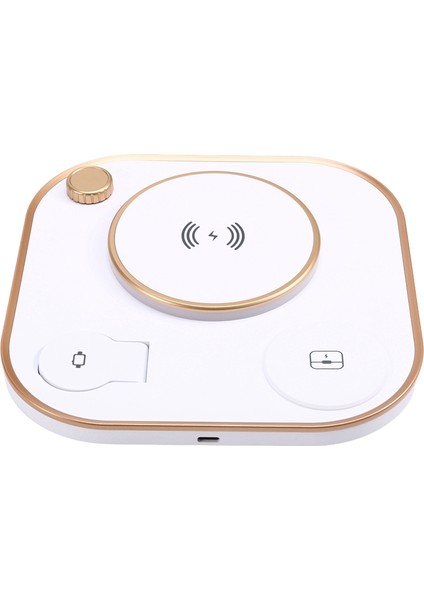 Çok Işlevli Katlanabilir Mobil Manyetik Kablosuz Şarj Cihazı, Lamba, Cep Telefonu, Saat, Kulaklık, 15W Masaüstü Şarj Cihazı, B (Yurt Dışından) fiyatları