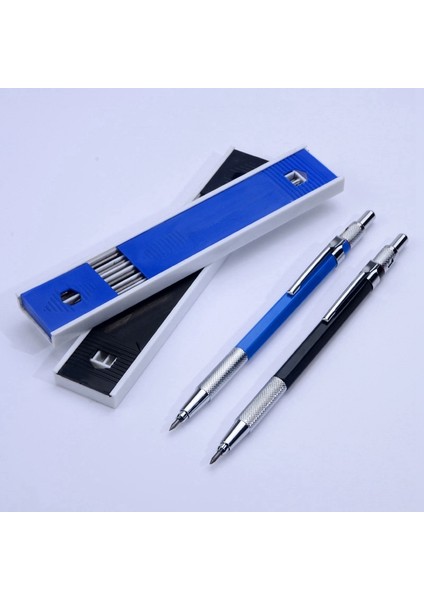 2.0mm Mekanik Kalem, 12 Parça Yedekli, Taslak Çizim, Marangozluk, Sanat, Eskiz Için Kurşun Kalem - Siyah (Yurt Dışından) fiyatları