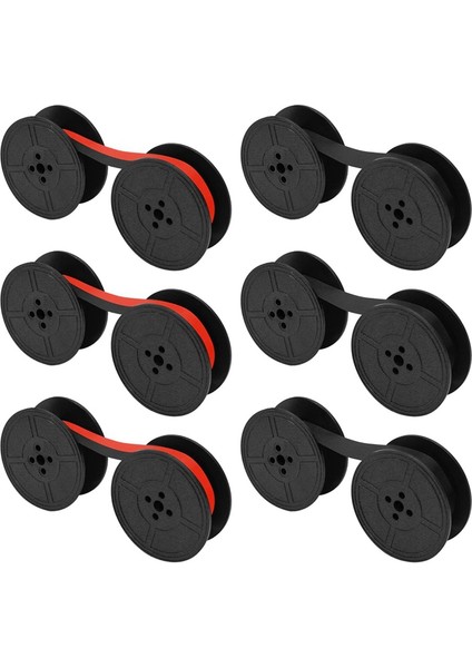 Çoğu Daktilo Için 6 Adet Evrensel Daktilo Şeridi Çift Makaralı Daktilo Şeridi Değişimi (Siyah-Kırmızı, Siyah) (Yurt Dışından) fiyatları