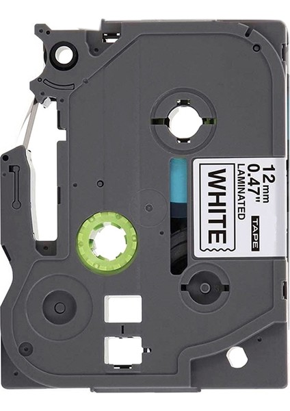 P-Tze Etiket Bandı Için Yedek Etiket Bandı 12MM 0,47 Inç Lamine 26,2 Ayak Siyah Beyaz (8m), 2'li Paket (Yurt Dışından) fırsatları