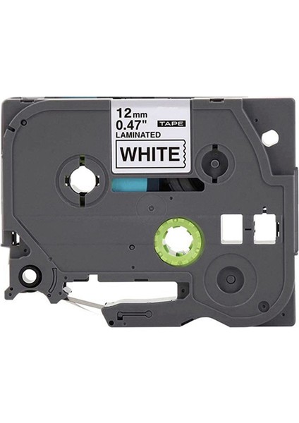 6 Adet 12MM 0,47 Beyaz Bant Beyaz Arka Plan Üzerinde Siyah Kurdele Yazıcı Etiket Bandı TZ231 Kurdele ile Uyumlu (Yurt Dışından) modelleri
