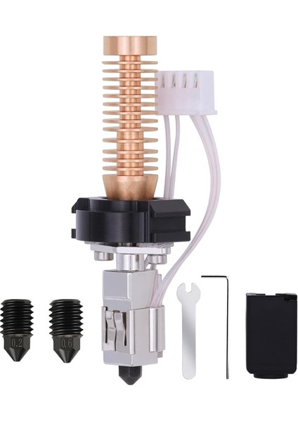 Adventurer 5m/5m Pro Için Sıcak Uç Kiti, Hızlı Değiştirilebilir Sıcak Uç Tertibatı 0,2/0,4/0,6 mm Sertleştirilmiş Çelik Nozul (Yurt Dışından) fiyatları