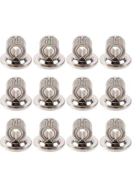 12 Adet Paslanmaz Çelik Kalem Tutucu Klipsleri Ayarlanabilir Yaylı Döngü Kendinden Yapışkanlı Kalem Klips Tutucu (Yurt Dışından)