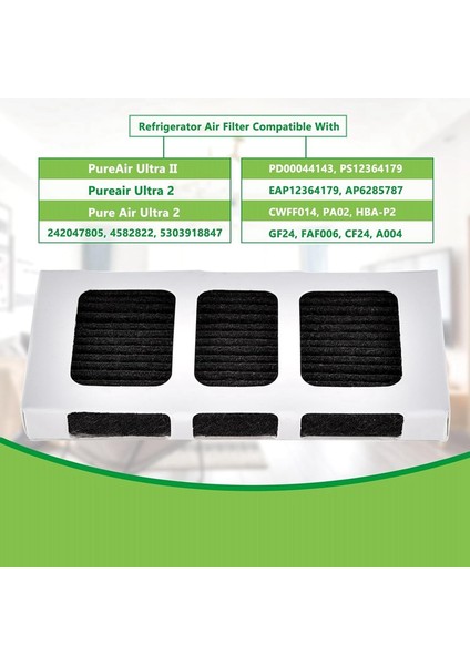 Pureair Ultra 2, Pure Air Ultra 2, Pureair Ultra Ii Için Paultra2 Buzdolabı Hava Filtresi 6'lı Paket (Yurt Dışından) modelleri