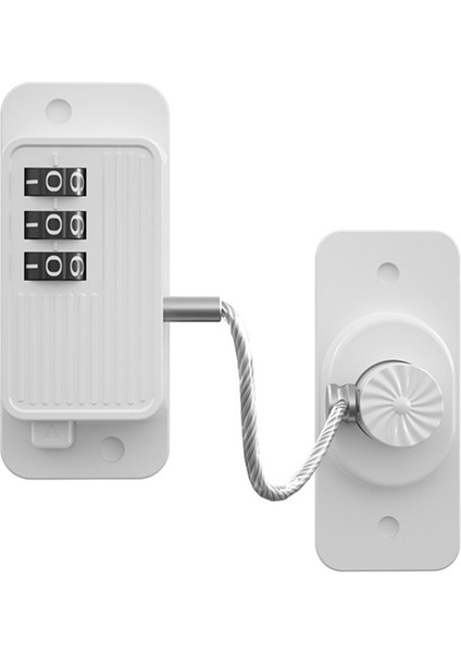 Buzdolabı Kilidi, Buzdolabı Kilidi, Anahtarsız Tek Tıkla Erişim, Özelleştirilebilir Şifre, Çocuk Güvenlik Şifreli Kilit Beyaz (Yurt Dışından)