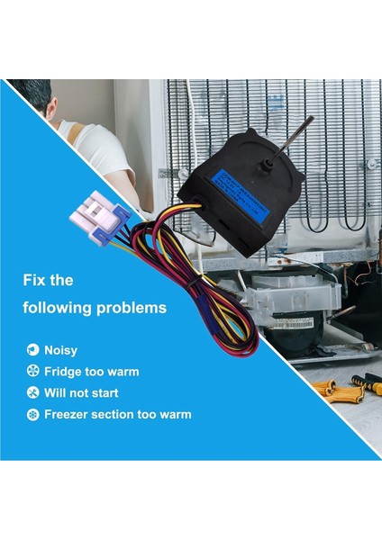 EAU63923602 Buzdolabı Kondenser Fan Motoru, Buzdolabı Soğutma Fanı Motoru Montajı -001F-4B Dc 12V 1A (Yurt Dışından) fırsatları