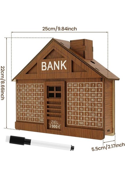 Yetişkin Çocuklar Için Ahşap Kumbara, Sayaçlı Kumbara, Para Biriktirme Kutusu, Yeniden Kullanılabilir Kumbara (Yurt Dışından) fırsatları