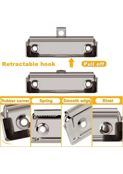 Okul, Ofis ve Mağaza Için Kauçuk Tutacaklı ve Asma Delikli 36'lı Paket Pano Klipsleri 4 Inç Pano Kelepçeleri (Yurt Dışından) indirimleri