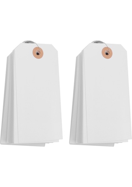 125 Adet Takviyeli Delikli ve Telli Askılı Etiket, Etiketleme Için Önceden Takılmış Tel Karton 4 3/4 x 2 3/8 Inç (Yurt Dışından) modelleri