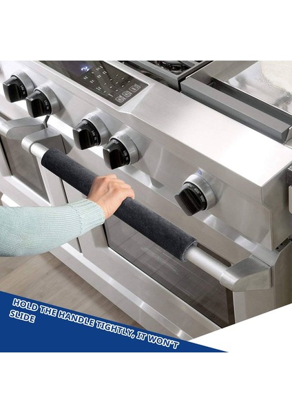 Buzdolabı Kapı Kolu Kapağı Mutfak Aletleri Dekor Kolları Kaymaz Koruyucu Eldivenler Buzdolabı Fırın Parmak Izlerini Uzak Tutar Sıvı Yağ Lekesi Gıda Siyah (Yurt Dışından) indirimleri