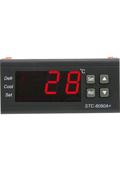 -8080A Dijital Buzdolabı Çözme Alarm Sıcaklık Kontrol Cihazı Plastik Termostat Kontrol Cihazı (Yurt Dışından)