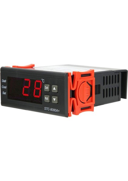 -8080A Dijital Buzdolabı Çözme Alarm Sıcaklık Kontrol Cihazı Plastik Termostat Kontrol Cihazı (Yurt Dışından) modelleri