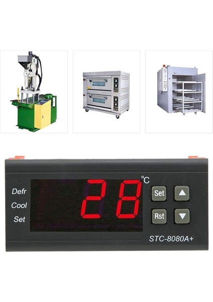 -8080A Dijital Buzdolabı Çözme Alarm Sıcaklık Kontrol Cihazı Plastik Termostat Kontrol Cihazı (Yurt Dışından) fırsatları