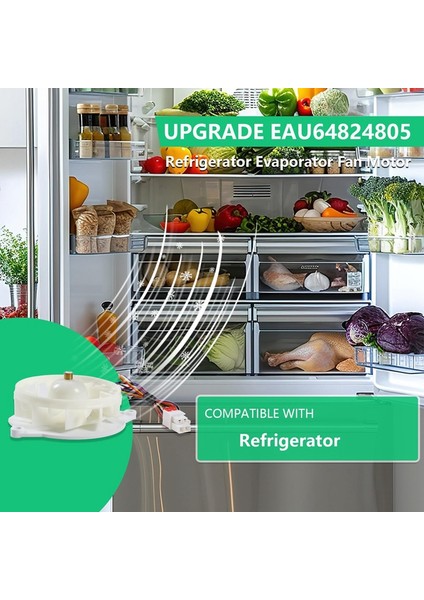 EAU64824805 Z40E12MS1A0-57K06A Buzdolabı Evaporatör Fan Motoru Yedek Parçaları DC12V 1A, 4-Pin (Yurt Dışından) indirimleri