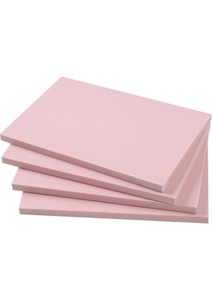 Baskı Üretimi Için 4 Parçalı 15 x 10 cm Pembe Kauçuk Gravürlü Linolyum Blok Damga Yapım Kiti (Yurt Dışından)