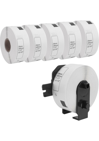 -11201 Standart Adres Etiketleri 29 mm x 90 mm QL-800 QL-810W QL-700 Için 6 Rulo Uyumlu Etiket (Yurt Dışından)