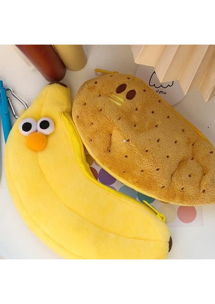 Yaratıcılar Yenilik Komik Yüz Simülasyonu Yemek Meyve Tavuk Bacağı Karakter Yumuşak Doldurulmuş Giysiler Kalem Kutusu B (Yurt Dışından) fırsatları