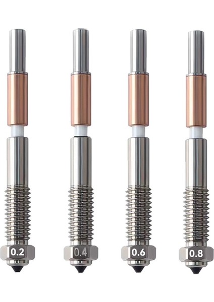 Qıdı Plus 4 Bimetalik Nozul Hızlı Çıkarılabilir Seramik Yalıtım Entegrasyonu 0,2/0,4/0,6/0,8 mm Nozullar (Yurt Dışından) fiyatları