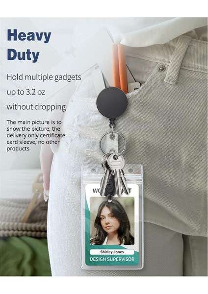 3'lü Paket Geri Çekilebilir Rozet Makarası, Döner Timsah Klipsli, Paslanmaz Çelik Yaylı, Ağır Hizmet Tipi Geri Çekilebilir Anahtarlık (Yurt Dışından) fiyatları