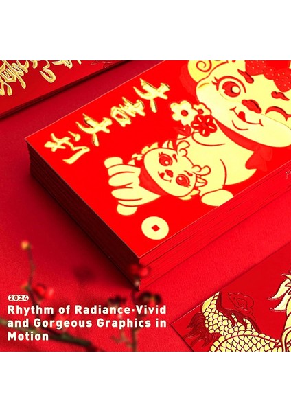 36 Adet Çin Kırmızı Zarf 2024 Yeni Yıl, 6 Tasarım, Para Için Çin Zarfları 2024 Ejderha Ay Yeni Yılı, 6,5x3,5 Inç (Yurt Dışından) modelleri