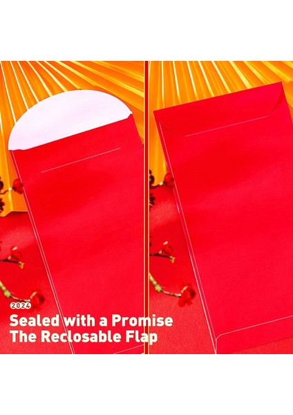 36 Adet Çin Kırmızı Zarf 2024 Yeni Yıl, 6 Tasarım, Para Için Çin Zarfları 2024 Ejderha Ay Yeni Yılı, 6,5x3,5 Inç (Yurt Dışından) fırsatları