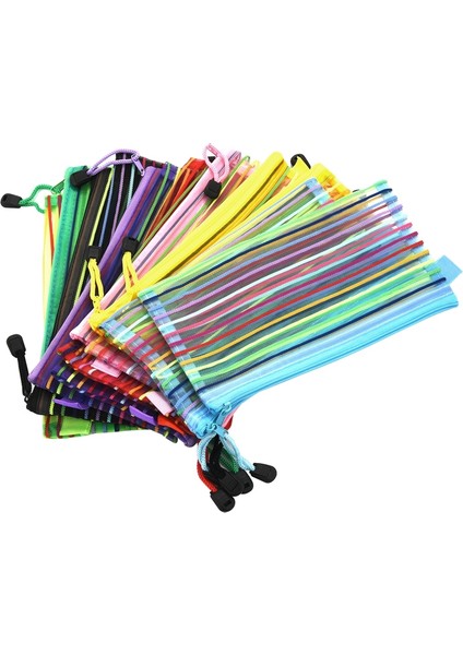 A6 Fermuarlı File Kese, Renkli Kalem Çantası, Belge Çantası, Seyahat Makyajı, Ofis Malzemeleri, Seyahat Aksesuarları Için Saklama Kesesi (14 Adet) (Yurt Dışından) fiyatları