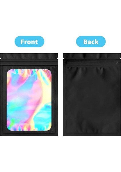 Küçük Işletmeler Için 100'LÜ Paket Mylar Torbalar Holografik Koku Geçirmez Paketleme Çantası Tekrar Kapatılabilir Kese Torbaları (3x5 Inç) (Yurt Dışından) indirimleri