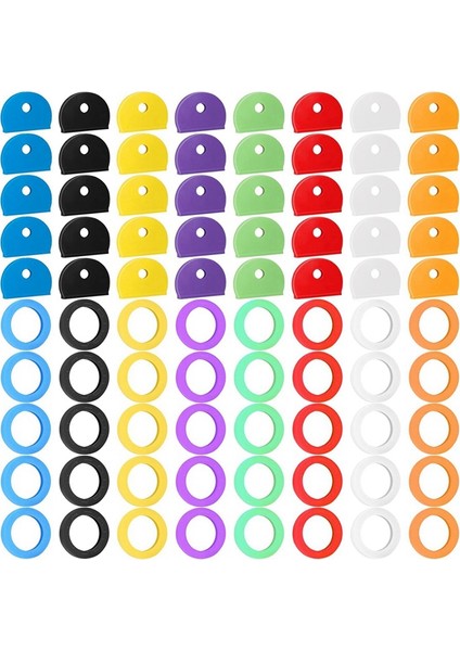 80 Parça Anahtar Renkli Kılıflar, Anahtar Başlıkları, Etiket Kılıfları, Anahtar Tanımlama Halkaları, Anahtar Düzenleme Ev Anahtarı Için Anahtar Üstleri (Yurt Dışından) fiyatları