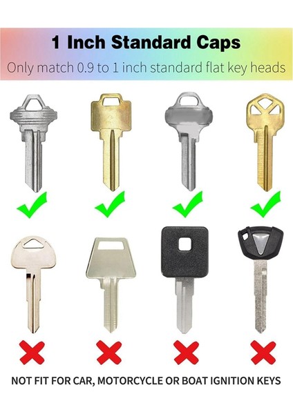 80 Parça Anahtar Renkli Kılıflar, Anahtar Başlıkları, Etiket Kılıfları, Anahtar Tanımlama Halkaları, Anahtar Düzenleme Ev Anahtarı Için Anahtar Üstleri (Yurt Dışından) fırsatları