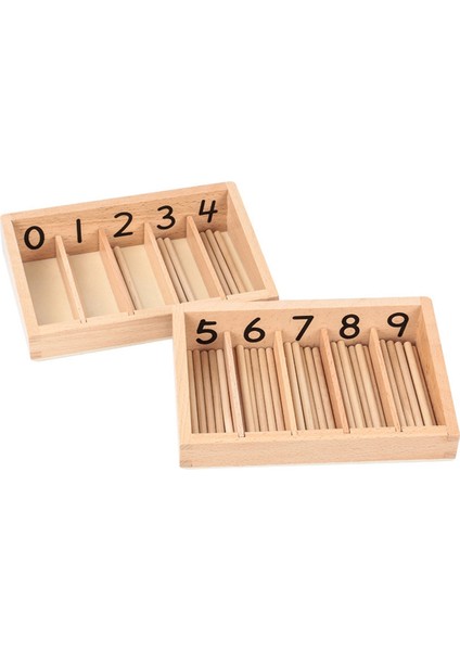 Montessor Montelon Matematik Oyuncakları Eğitici Ahşap Mil Kutusu Erken Öğrenme Eğitim Oyuncağı (Yurt Dışından)