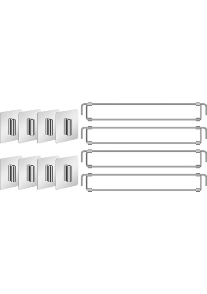 4 Adet Karavan Buzdolabı Barları 12,44-22,63 Inç Ayarlanabilir Paslanmaz Çelik Karavan Buzdolabı Gergi Çubukları Karavan Buzdolabı Aksesuarları (Yurt Dışından)