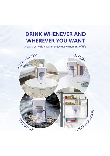 Ev Kullanımı Için 1 L Taşınabilir Su Filtreli Su Isıtıcısı, Aktif Karbon Filtrasyon Sistemi, Mutfak Içme Suyu Arıtma Sürahisi (Yurt Dışından) indirimleri