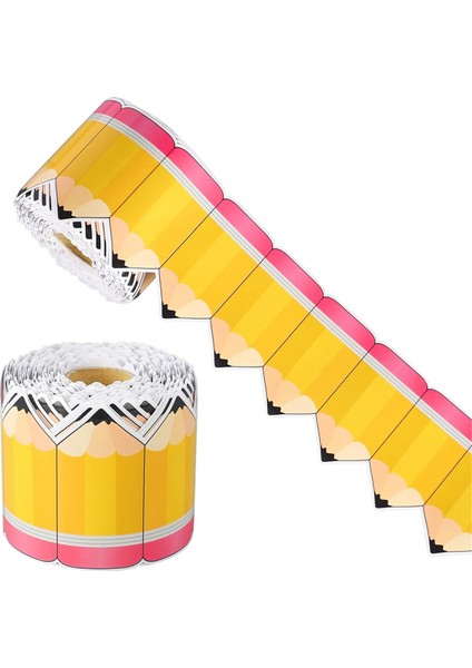 Kalem Sınıf Bülteni Kenarlık Rulosu Okula Dönüş Bülten Panosu Dekoru Kalem Kağıt Kalıp Kesim Kesikler Kenarlıklar Süslemeler (Yurt Dışından)