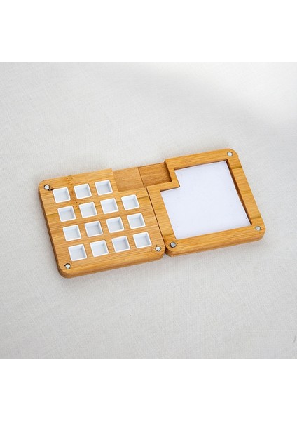 15 Izgaralı Taşınabilir Eskiz Defteri Paleti, Mini Ceviz Ağacı Renkli Palet Kutusu Seyahat Suluboya Kutusu Siyah Ceviz Çizimi Için (Yurt Dışından) indirimleri