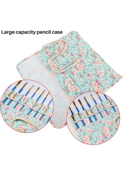 20 Cepli Sanat Boya Fırçası Kutusu Rulo Kalemlik Tuval Kese Çanta (Yurt Dışından) fırsatları