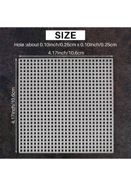 Nakış, Akrilik Iplik Işleme, Örgü ve Tığ Işi Projeleri Için 30 Parça Plastik Örgü Tuval Levhası (10,6 x 10,6 Cm) (Yurt Dışından)