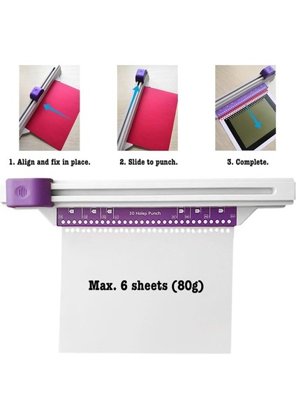 30 Delik Delme Makinesi, Elle Itilen Yaprak Delme Makinesi, A4 A5 A6 A7 B5 B6 B7 Kitap Ciltleme Makinesi, Defter Spiral Ciltleme (Yurt Dışından) fırsatları