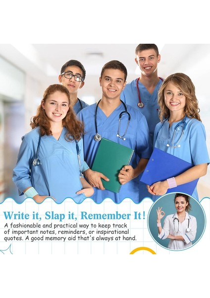 6 Adet Hemşire Silikon Bileklik Yapılacaklar Listesi Tokat Silikon Hatırlatma Bilekliği 9,4x1,8 Inç Yeniden Kullanılabilir Giyilebilir Bilek (Taze Renk) (Yurt Dışından) fiyatları