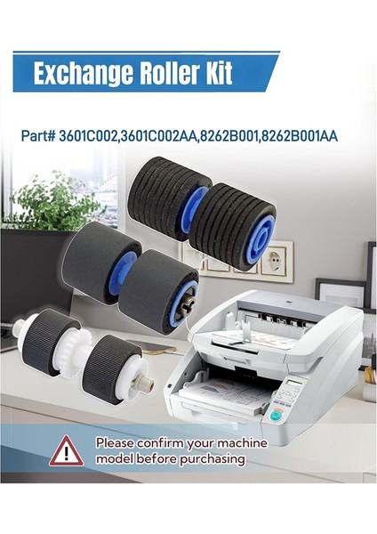 8262B001 8262B001AA Tarayıcı Değiştirme Silindiri Kiti -G1100 -G1130 -G2090 -G2110 -G2140 Tarayıcılara Uygundur (Yurt Dışından) indirimleri