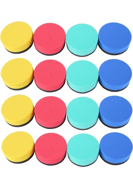 16'lı Paket Mini Kuru Silinebilir Silgiler Manyetik Beyaz Tahta Silgileri Kara Tahta Temizleyicileri Kuru Silgiler Silecek (4 Renk, 2 x 2 Inç) (Yurt Dışından) fiyatları