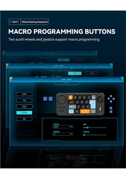 WIN10 Için 19 Tuşlu Makro Tanımlı Joystick Çift Tekerlekli Rgb Sıcak Değiştirilebilir Makro Tanımlı Kablolu Mekanik Oyun Klavyesi (Yurt Dışından) modelleri