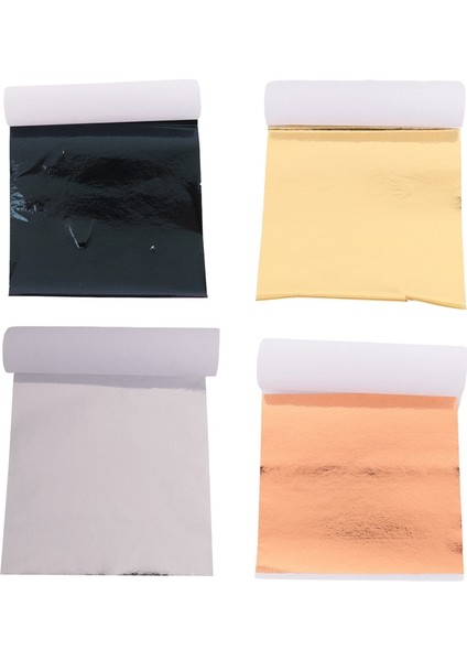 400 Adet Taklit Altın Gümüş Bakır Folyo Kağıtları Yaprak Pul Yaldız Levhaları Tırnak Partisi Dekoru Kendin Yap Sanat El Sanatları Kağıdı (Yurt Dışından) fiyatları