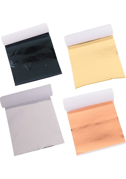 400 Adet Taklit Altın Gümüş Bakır Folyo Kağıtları Yaprak Pul Yaldız Levhaları Tırnak Partisi Dekoru Kendin Yap Sanat El Sanatları Kağıdı (Yurt Dışından) fırsatları