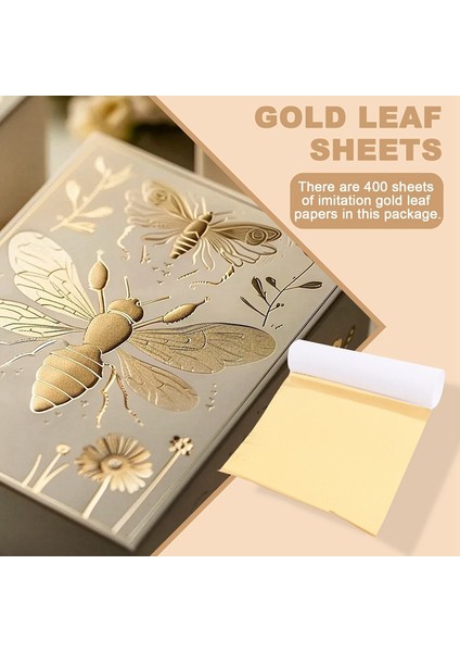 400 Adet Taklit Altın Gümüş Bakır Folyo Kağıtları Yaprak Pul Yaldız Levhaları Tırnak Partisi Dekoru Kendin Yap Sanat El Sanatları Kağıdı (Yurt Dışından) indirimleri