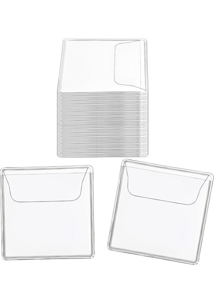 200 Adet Tek Cepli Madeni Para Kılıfı Tutucular Şeffaf Pvc Madeni Para Koruyucular Bireysel Plastik Madeni Para Tutucular, 2,2 x 2,2 Inç (Yurt Dışından)