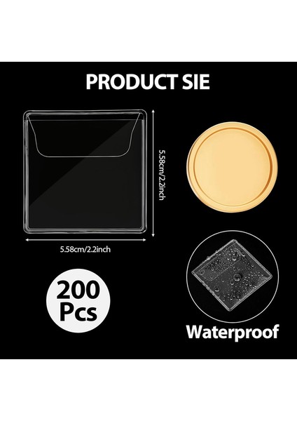 200 Adet Tek Cepli Madeni Para Kılıfı Tutucular Şeffaf Pvc Madeni Para Koruyucular Bireysel Plastik Madeni Para Tutucular, 2,2 x 2,2 Inç (Yurt Dışından) fırsatları