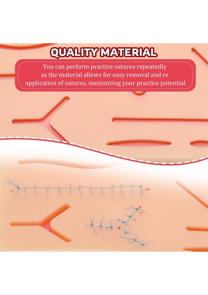 3 Parça Dikiş Pedi 3 Katlı Dikiş Uygulama Pedi Yara Dikiş Uygulaması Tıp ve Veterinerlik Öğrencileri Için (Yurt Dışından) fırsatları