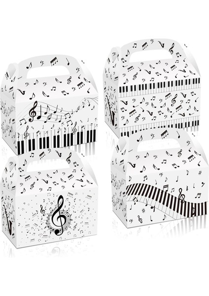 12 Adet Piyano Müzik Partisi Notaları Temalı Şeker Kutusu Erkek Kız Doğum Günü Partisi Süslemeleri Bebek Duşu Çocuklar Için Hediyelik Eşyalar (Yurt Dışından)