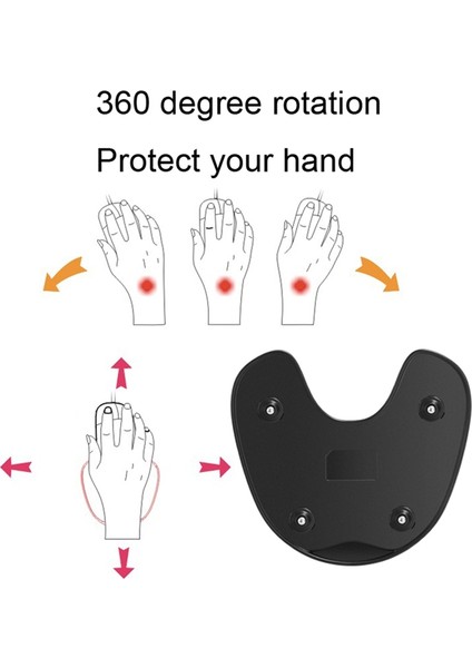 Hafızalı Köpük Bilek Desteğine Sahip Ergonomik Oyuncu Mouse Pad'i, Pc Bilgisayar Için Döner Kayar El Matı, Sağlıklı Bilek Desteği (Yurt Dışından) modelleri
